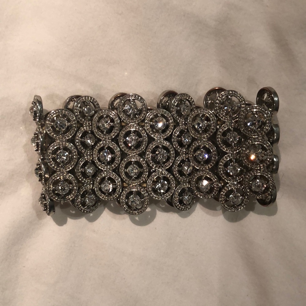 Crystal and Silver Bracelet